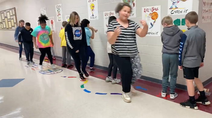 Siegel Elementary Installs Sensory Paths