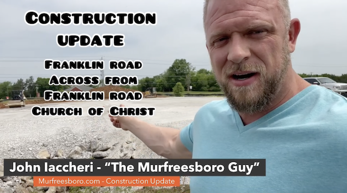 Construction Update - Franklin Road Across from Franklin Road Church of Christ