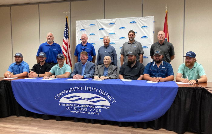 Signing Ceremony at Consolidated Utility District