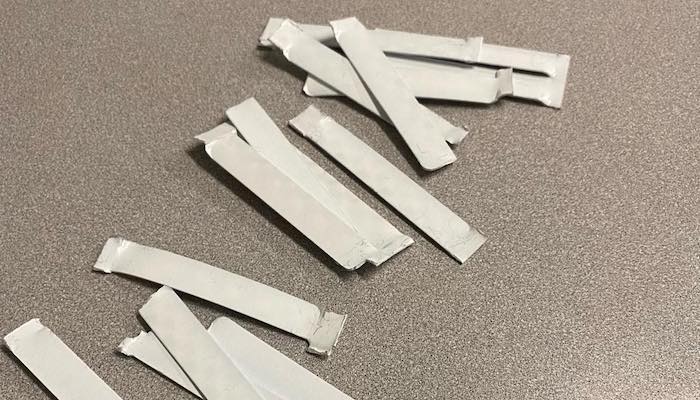 Booking Deputy Intercepts Metal Strips That Could be Used as a Weapon