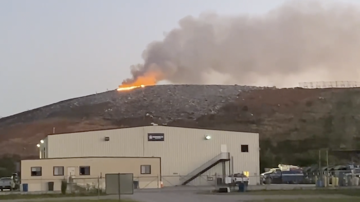 Fire at Middle Point Landfill