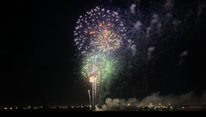 July 4th Fireworks show at The Fountains at Gateway