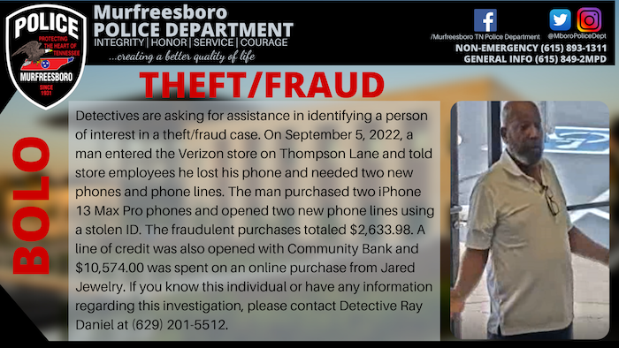 BOLO Verizon Daniel
