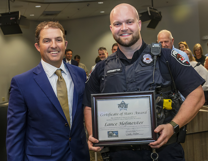MPD Officer Lance Hofmeister as a STARS Recipient