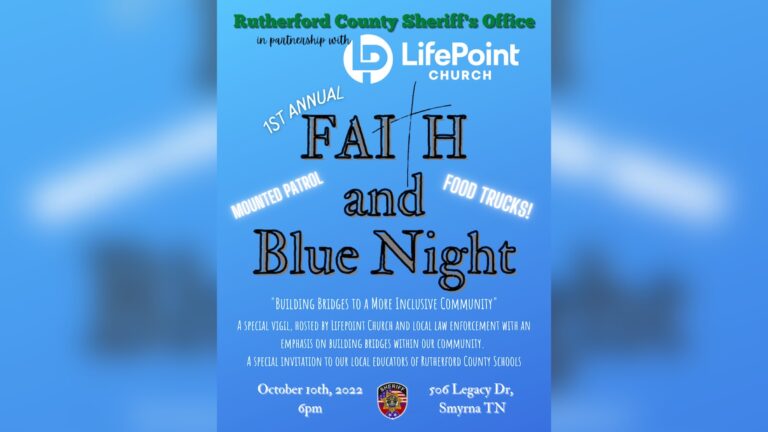 Faith and Blue Night With the Rutherford County Sheriff’s Office