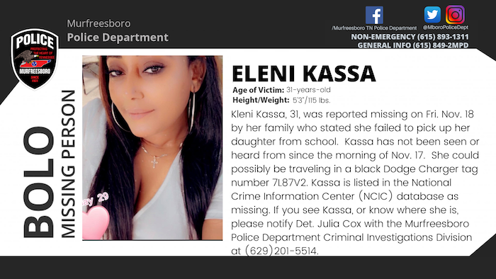 Missing Person Kleni Kassa