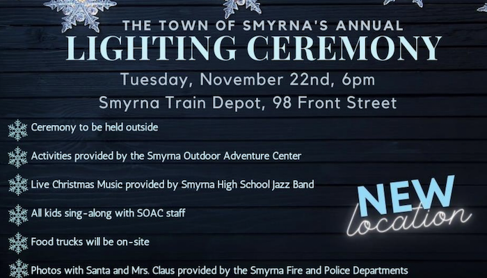 Town of Smyrna to Host Annual Holiday Tree Lighting Ceremony