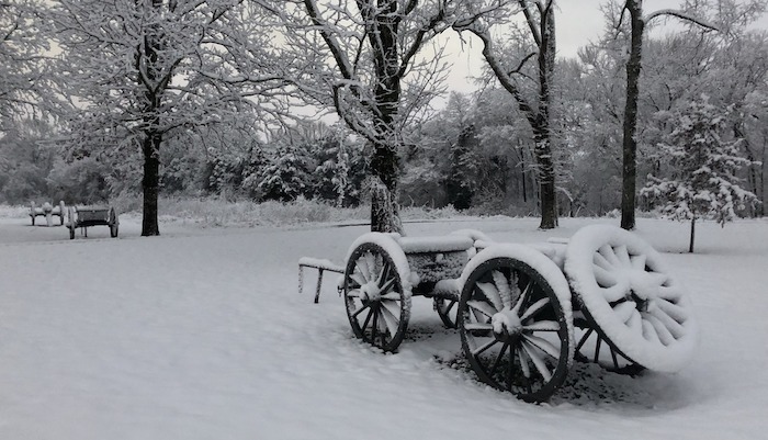 Stones River Battlefield Snow
