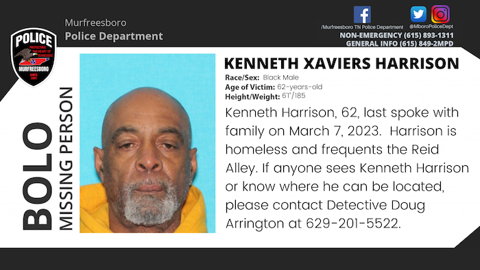 Missing Person: Kenneth Harrison