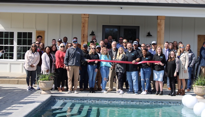 Ribbon Cutting for Care Free Pools and Creative Concrete Solutions