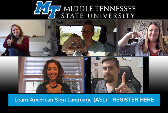 MTSU Sign Language Class