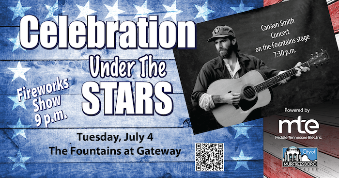 Canaan Smith to Headline “Celebration Under the Stars” July 4 Show