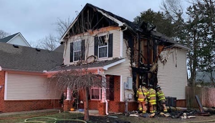 House Fire at Teresa Lane in Nashville