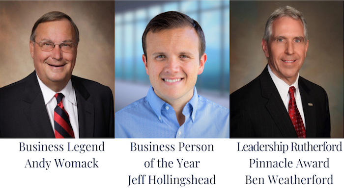 Rutherford County Chamber Announces Distinguished Award Recipients