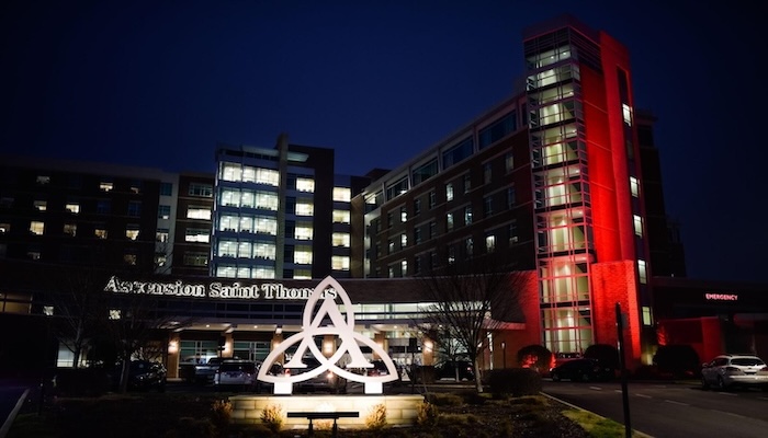 Ascension Saint Thomas Rutherford Goes Red For Heart Month