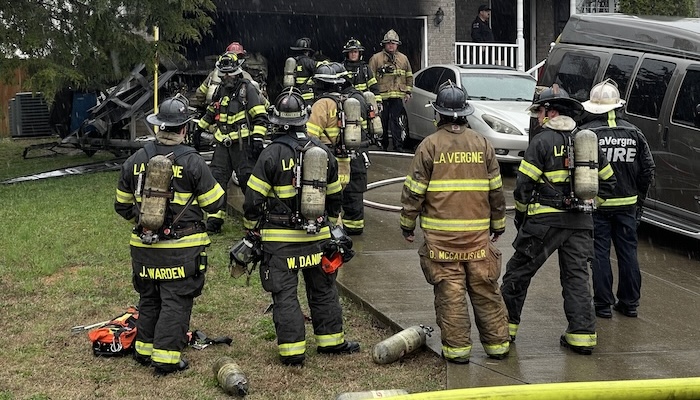 House Damaged in La Vergne Fire