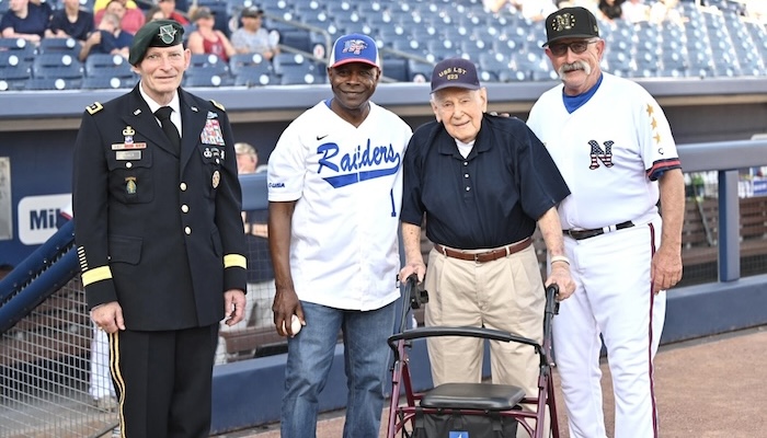 MTSU, Nashville Sounds Honor Midstate D-Day Survivor at Military Appreciation Night