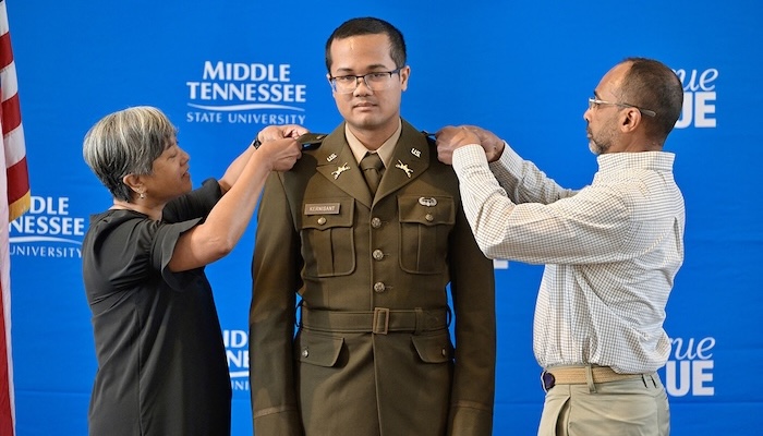 MTSU Military Science Commissions New Leaders as 2nd Lieutenants
