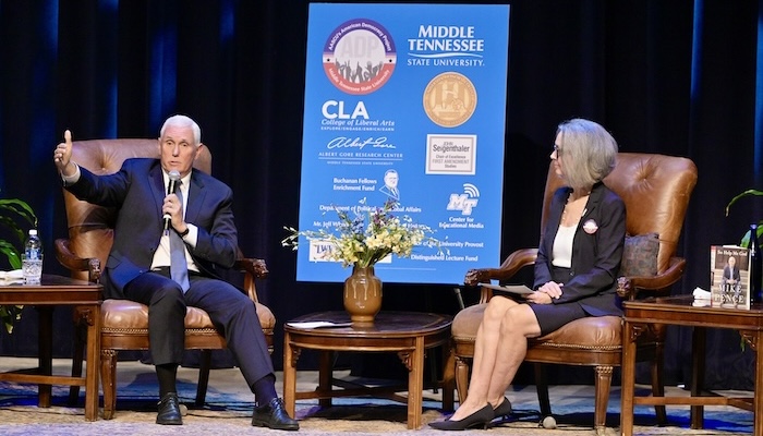MTSU Hosts 48th Vice President Mike Pence for Constitution Day on Tuesday