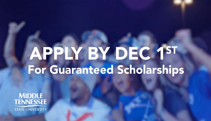 MTSU Dec 1 Scholarship Deadline