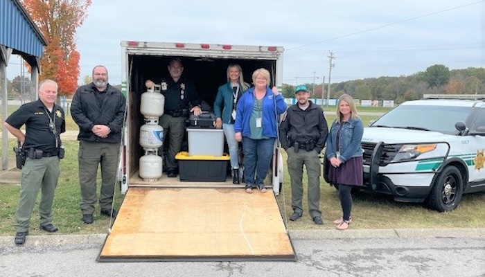 Sheriff’s school resource officers donated a trailer