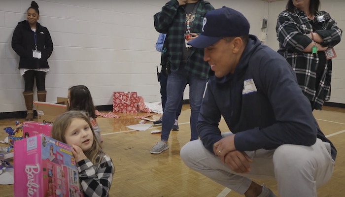 Nick Westbrook-Ikhine donates Christmas gifts