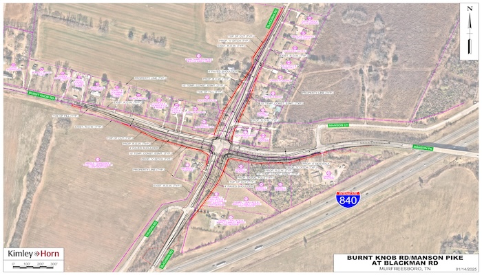 Construction Contract for Burnt Knob:Manson Pike:Blackman Rd. Intersection