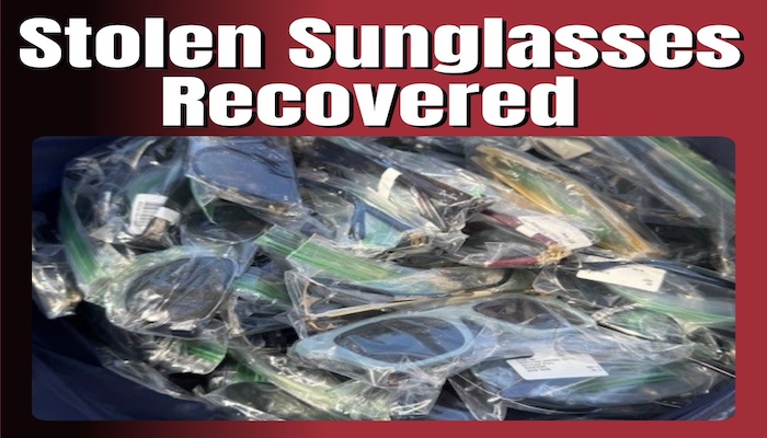 Stolen Glasses Recovered