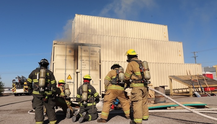LFRD Operates First Live Burn at New Training Facility