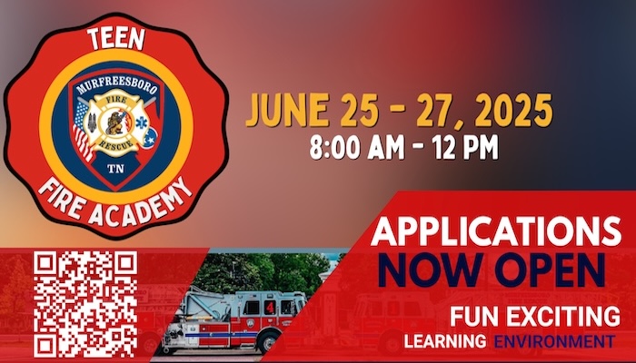 Teen Fire Academy Flyer 2025