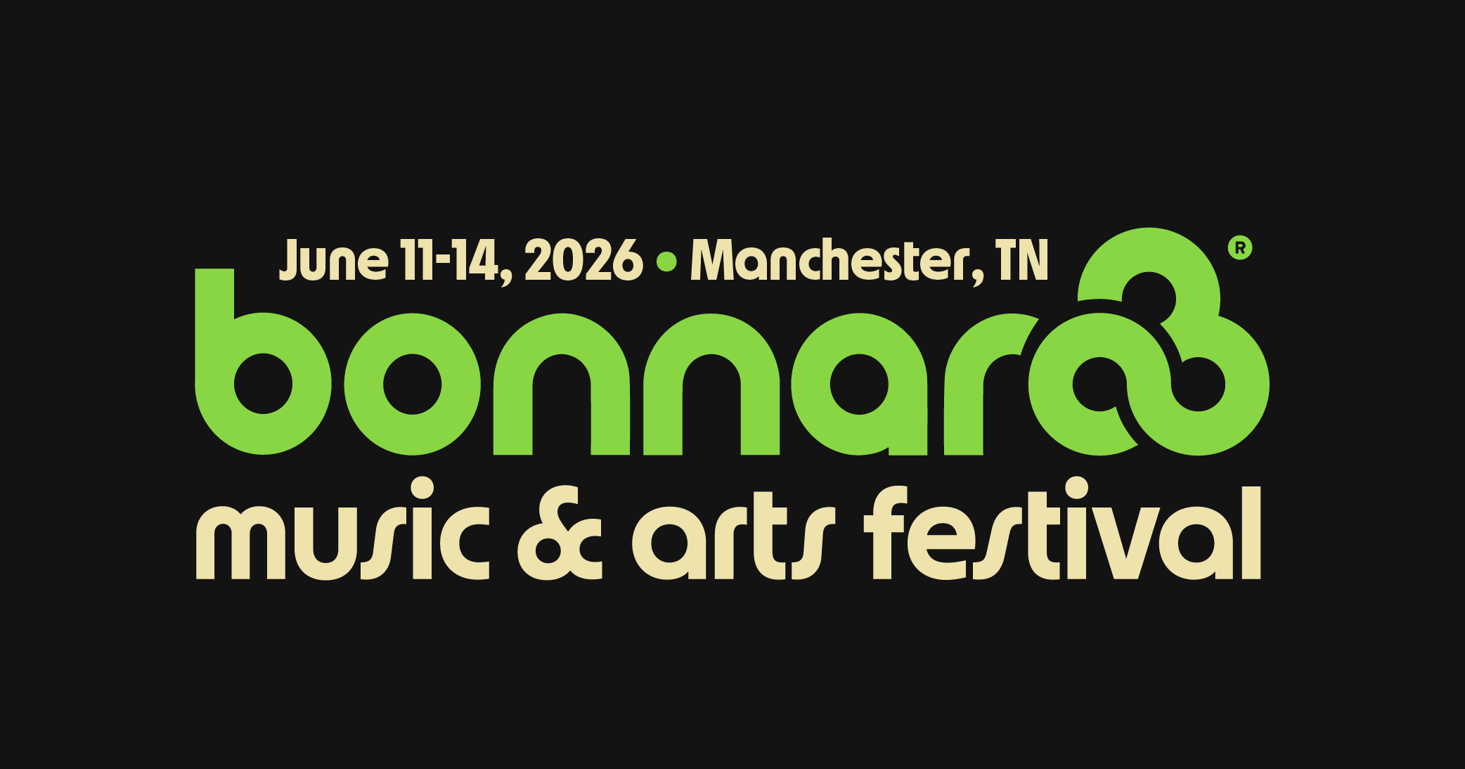 Bonnaroo Music & Arts Festival crowd at Great Stage Park at night