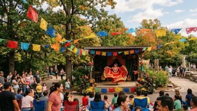 Folklorico dancer performing at the Nashville Zoo Hispanic Heritage Festival (illustrative)