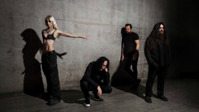 The Pretty Reckless promo photo, appearing at the Ryman Auditorium in Nashville