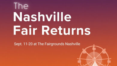 Illustrative banner for The Nashville Fair, Sept. 11-20, 2026 at The Fairgrounds Nashville on Wedgewood Avenue (illustrative)